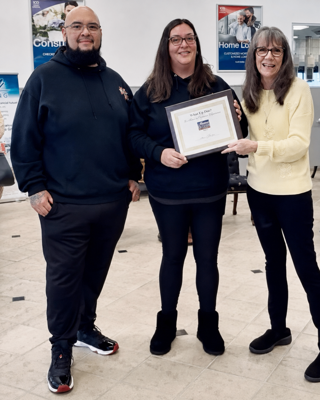 What Up Dogz team receiving recognition in the community